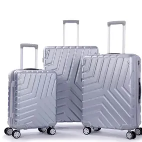 Vibrant Red 3-Piece Hardshell Luggage Set with 360-Degree Spinner Wheels and TSA Lock