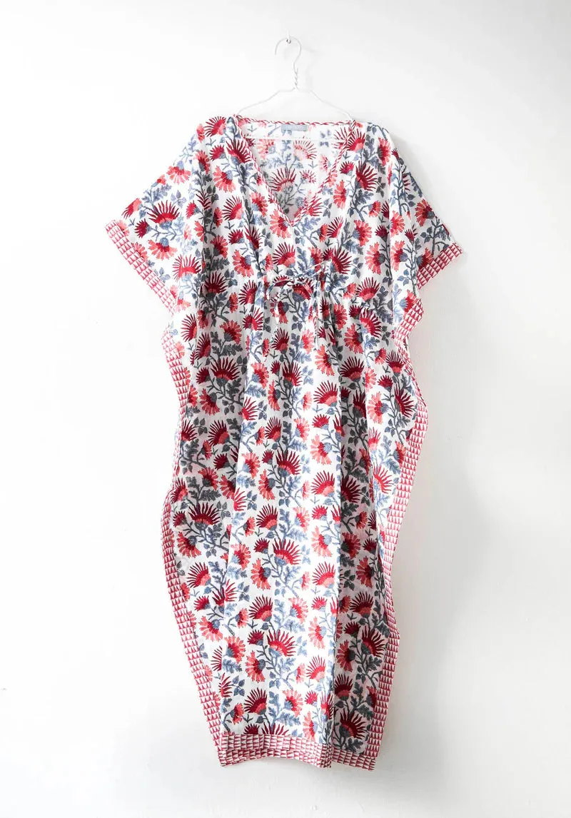 Victorian Floral Kaftan Dress