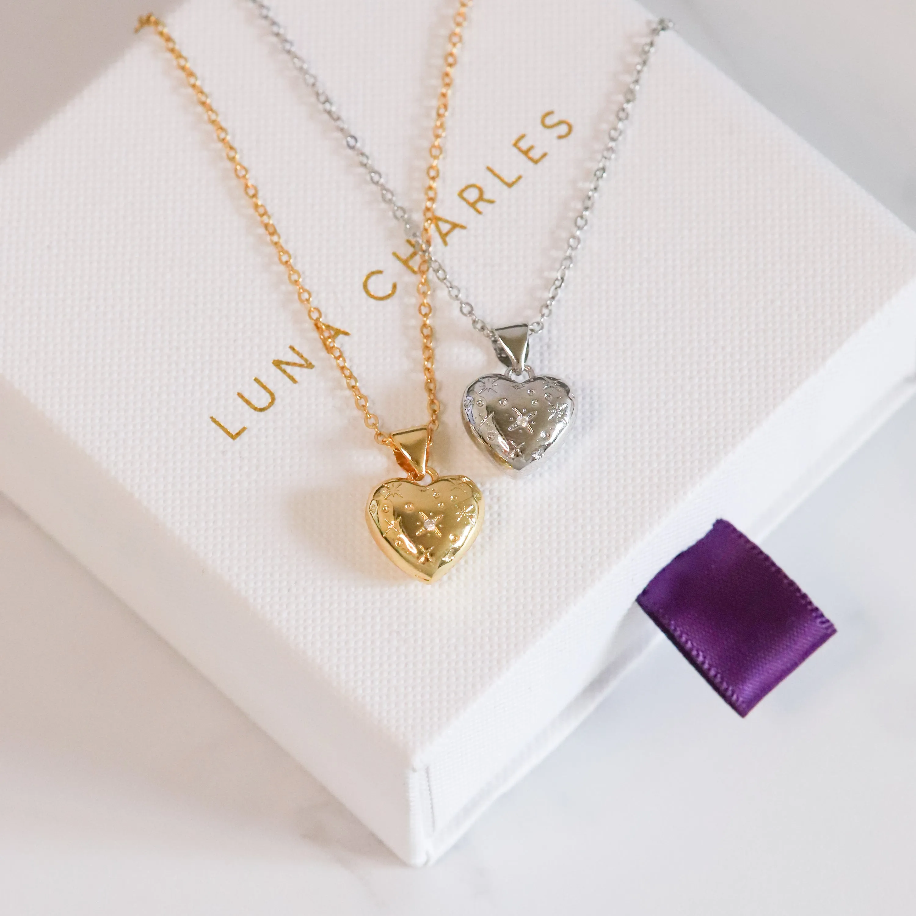 Vida Bubble Heart Necklace | 18k Gold Plated
