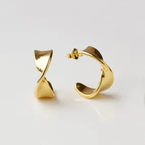 Vintage Twist Hoop Earrings