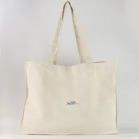 Wave Embroidered Tote Bag