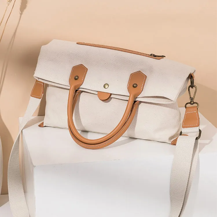 Womens Canvas Crossbody Tote Shoulder Handbags