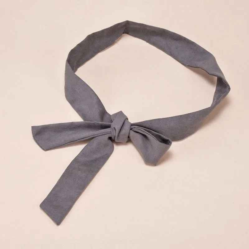 Women's Suede All-Match Ribbon with Skirt Knotted Women Belt Bag