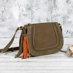Womens Western Crossbody Purse With Fringe Vegan Leather Ladies Shoulder Bag