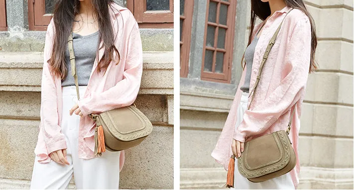 Womens Western Crossbody Purse With Fringe Vegan Leather Ladies Shoulder Bag