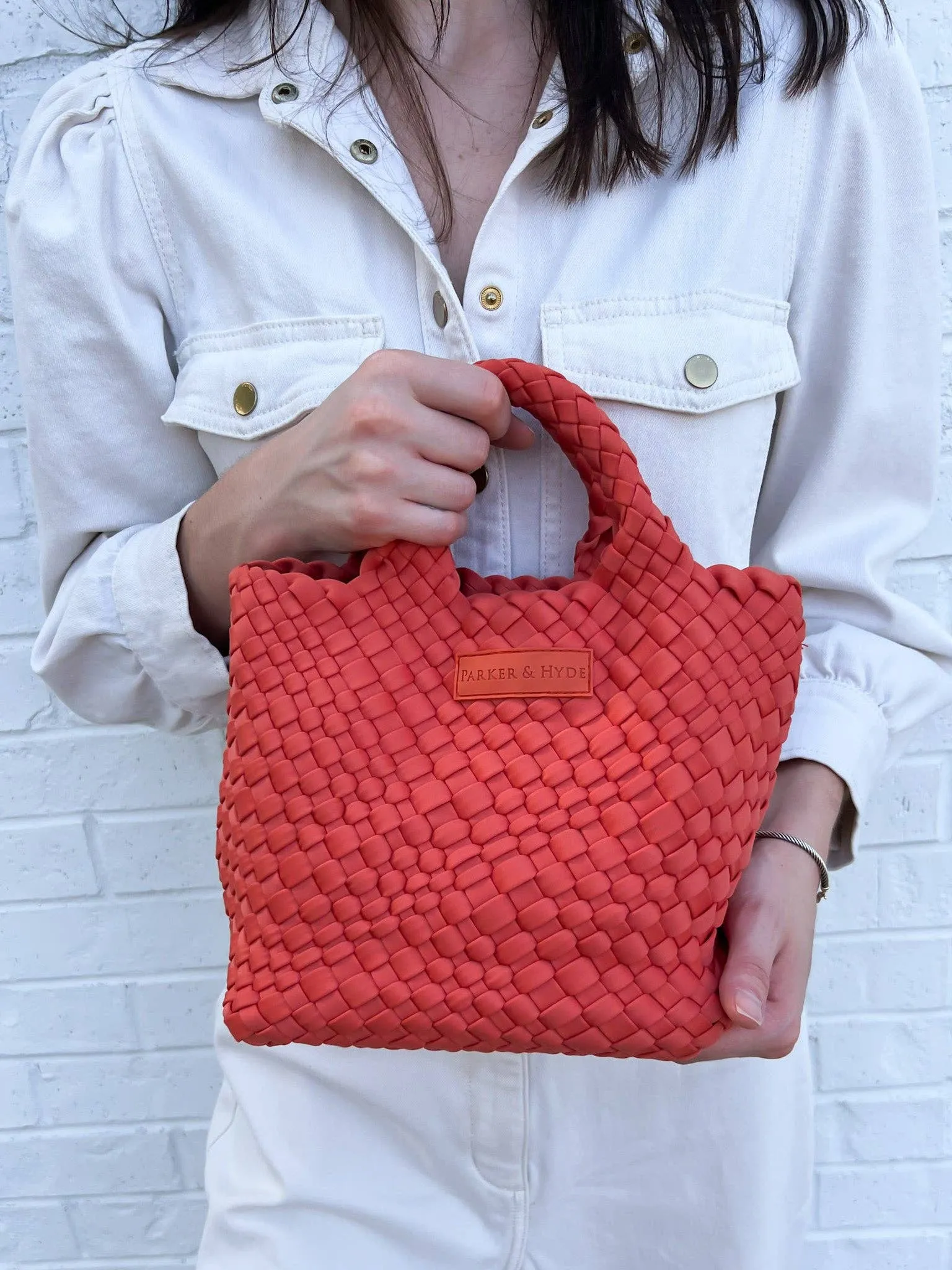 Woven Mini Tote Bag