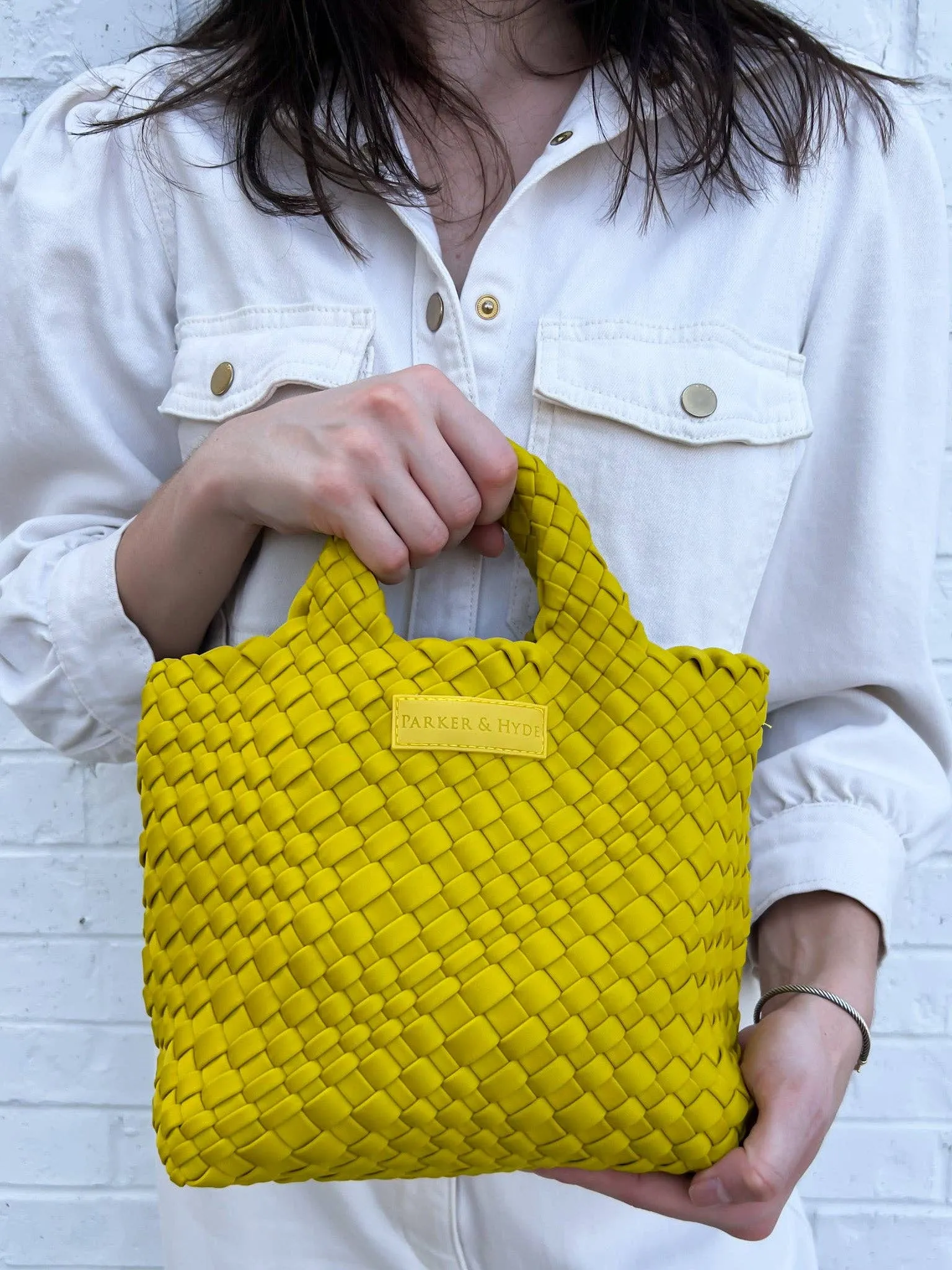 Woven Mini Tote Bag