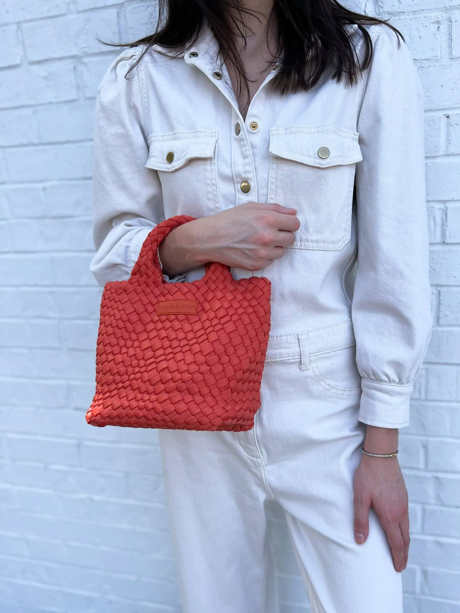 Woven Mini Tote Bag