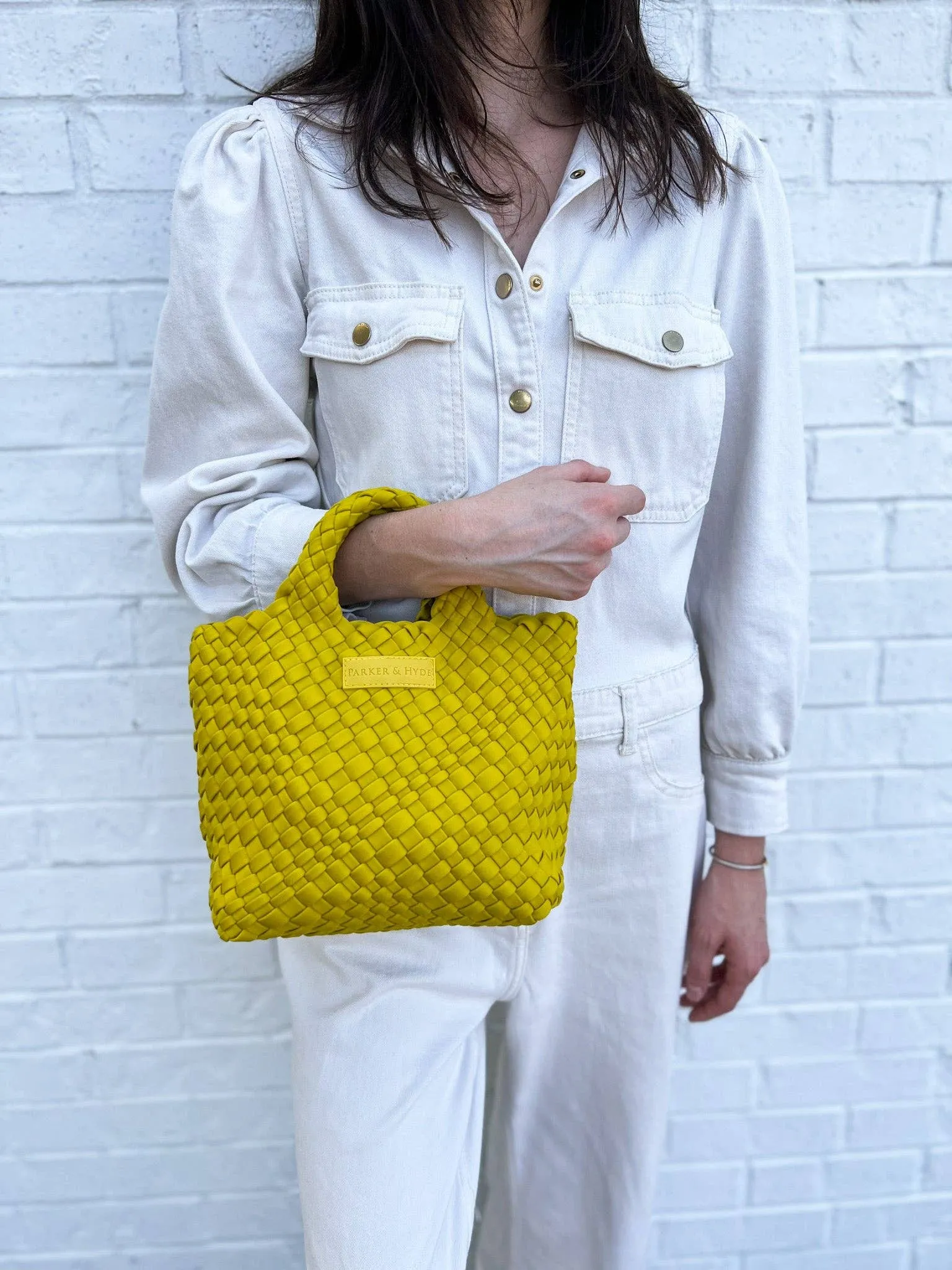 Woven Mini Tote Bag