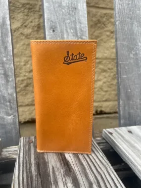 Zep-Pro IWS4TAN-MSU Mississippi State Tan Leather Tall Wallet